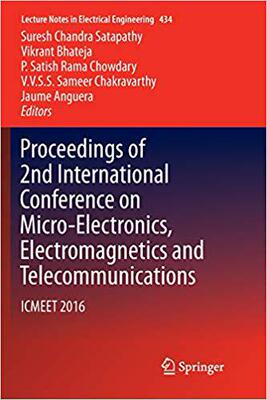 【预售】Proceedings of 2nd International Conference on Micro-Electronics, Electromagnetics and Telecommunications