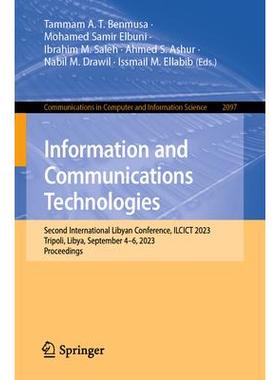 预订 Information and Communications Technologies Second International Libyan Conference, ILCICT 2023, Tripoli, Libya,
