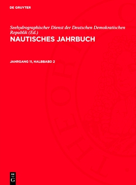 预订 Nautisches Jahrbuch Jg. 11/2  Avnjb: 9783112709962