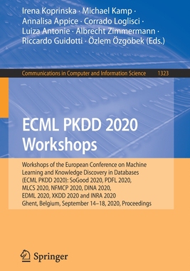 【预订】ECML PKDD 2020 Workshops