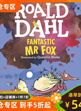 预售 了不起的狐狸爸爸 彩色版 英文原版 罗尔德·达尔 Roald Dahl 儿童经典文学 Fantastic Mr Fox (Colour Edn)