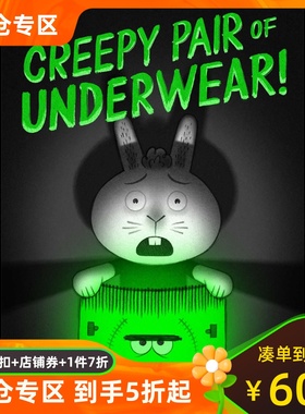 现货 英文原版 内裤怪 胡萝卜怪系列 精装绘本 Creepy Pair of Underwear! by Peter Brown & Aaron Reynolds 凯迪