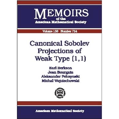 预订 Canonical Sobolev Projections of Weak Type (1,1): 9780821826652
