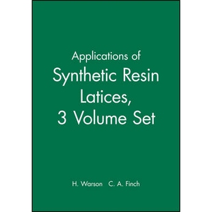 应用 9780471560364 Synthetic Set Latices Resin 3卷集 预订 合成树脂乳胶 Applications