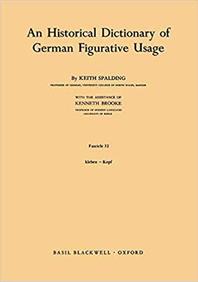 【预售】An Historical Dictionary of German Figurative Usage, Fascicle 32