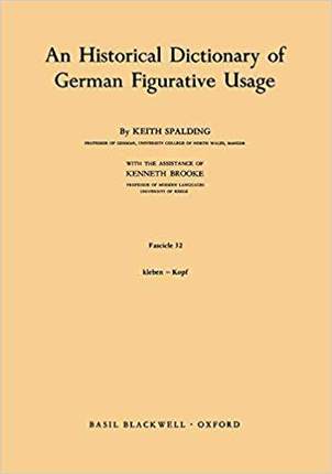 【预售】An Historical Dictionary of German Figurative Usage, Fascicle 32