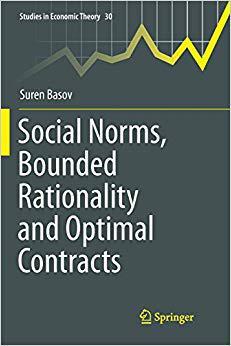 【预售】Social Norms, Bounded Rationality and Optimal Contracts