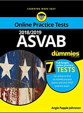 【预售】2018/2019 Asvab Fd W Online Practice...