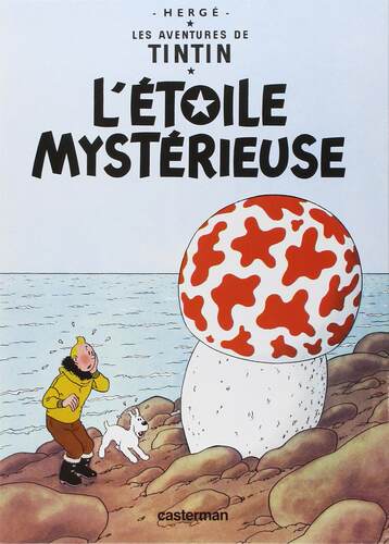 法语原版 丁丁历险记 神秘的流星 精装大开本收藏纪念 Les Aventures de Tintin: L' Etoile Mysterieuse 比利时经典漫画原装进口