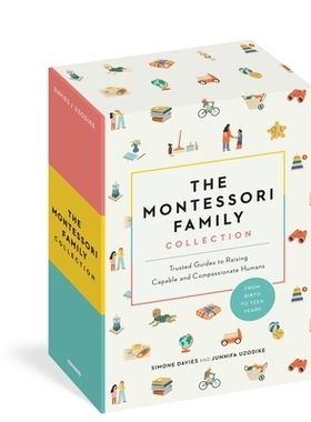 预订 Montessori Family Collection (Boxed Set): Trusted Guides to Raising Capable and Compassionate Humans 蒙特梭利家庭育
