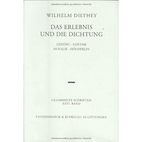 Lessing &ndash; Goethe &ndash; Novalis &ndash; H&ouml;lderl