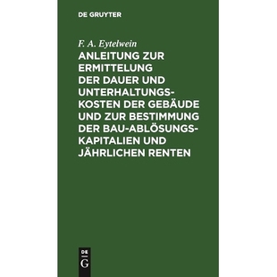 Ermittelung Kap Ablösungs Kosten Anleitung zur Gebäude Dauer der Bau 预订 und Bestimmung Unterhaltungs