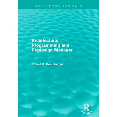 预订 Architectural Programming and Predesign Manager: 9781138183575