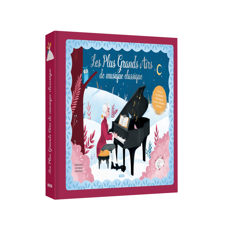 法语音乐立体书 六首经典古典音乐故事 乐感培养 Les plus grands airs de musique classique 莫扎特贝多芬施特劳斯