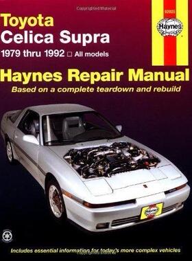 [预订]Toyota Celica Supra 1979-1992) Haynes Repair Manual (USA) 9781563920431
