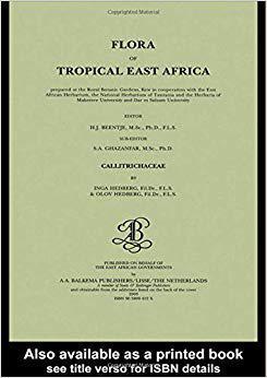 【预售】Flora of tropical East Africa - Callitrichaceae (2003)