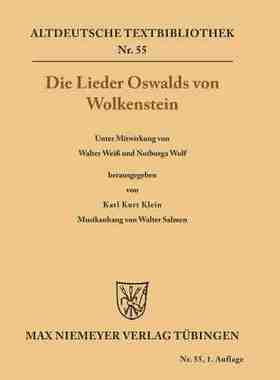【预订】Die Lieder Oswalds von Wolkenstein 9783111280431