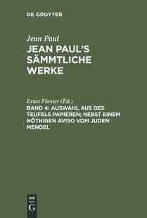 aus 9783111210728 einem 预订 Auswahl nöthigen Teufels des vom Papieren; Aviso nebst