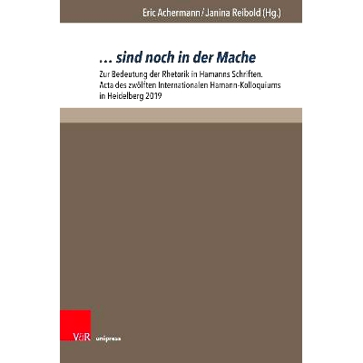 Zur Bedeutung der Rhetorik in Hamanns Sc