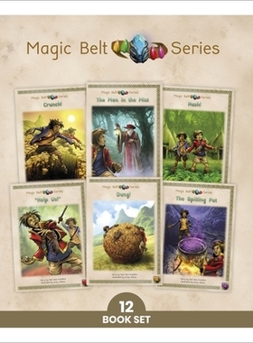 预订 Phonic Books Magic Belt: Adjacent consonants and consonant digraphs, suffixes -ed and -ing 《自然拼读魔法腰带》：相