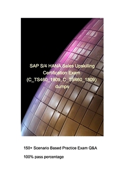 预订 SAP S/4HANA Sales Upskilling Certification Exam (C_TS460_1909, C_TS460_1809): SAP S/4HANA Sales Upskilling Certific