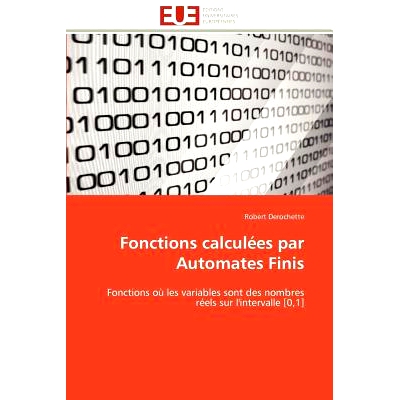 预订 Fonctions Calcul Es Par Automates Finis: 9786131593253