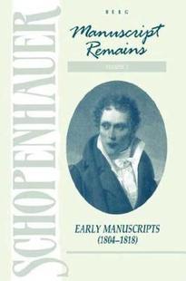 预订 Manuscript Schopenhauer 9780854965380 Remains