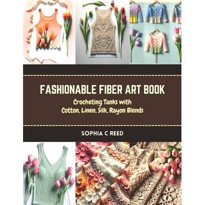 预订 Fashionable Fiber Art Book: Crocheting Tanks with Cotton, Linen, Silk, Rayon Blends: 9798873194704