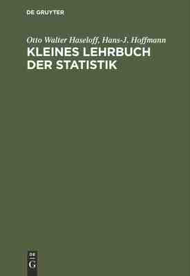 【预订】Kleines Lehrbuch der Statistik 9783111257181