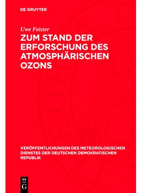 预订 Zum Stand der Erforschung des atmosphärischen Ozons: 9783112771648
