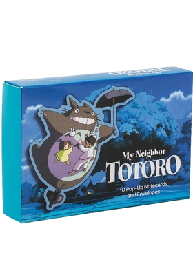 现货 英文原版 宫崎骏 龙猫电影周边 立体便签卡片与信封 吉卜力工作室 进口礼品书 Totoro Pop-Up Notecards