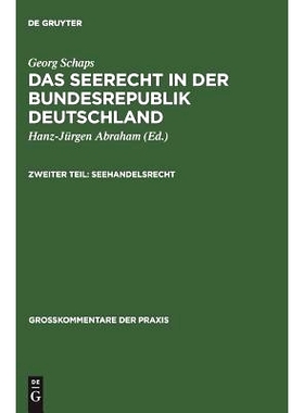 预订 Seerecht Dt. T.2 (Schaps-Abraham) Gk: 9783110988475