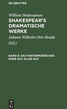 【预订】Das Wintermährchen. Ende gut alles gut 9783111044866