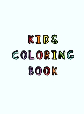 预订 Kids Coloring Book: Simple calming colouring book for children with Autism or Aspergers Syndrome A relaxing Cogniti