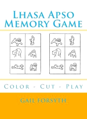 预订 Lhasa Apso Memory Game: Color - Cut - Play: 9781977815644