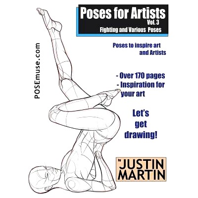 预订 Poses for Artists Volume 3 - Fighting and Various Poses: An essential reference for figure drawing and the human fo