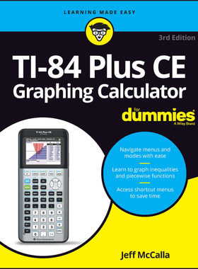 【预订】Ti-84 Plus Ce Graphing Calculator For Dummies, 3Rd Edition 9781119887607