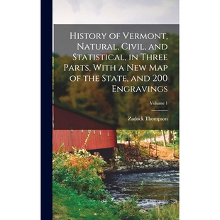 map History new State Civil Parts Statistical and Engraving 200 Vermont With Natural the Three 预订