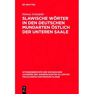 unteren 9783112706060 Mundarten östlich deutschen Wörter den Saale 预订 der Slawische