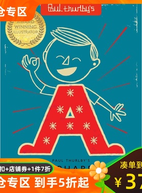 英文原版 手绘字母表 Paul Thurlby's Alphabet: With a pull-out FRIEZE to display