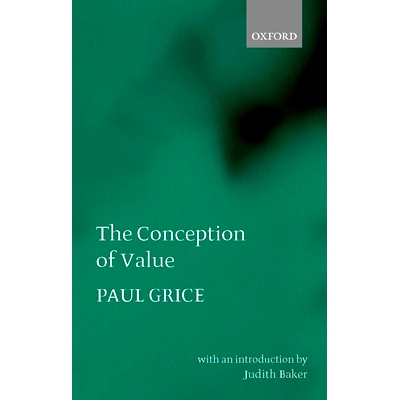 预订 The Conception of Value 价值观念: 9780199243877