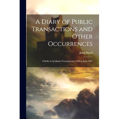 预订 A Diary of Public Transactions and Other Occurrences: Chiefly in Scotland, From January 1650 to June 1667: 97810228