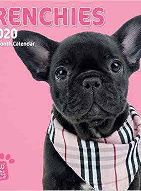 【预售】Frenchies 2020 Square Wall Calendar