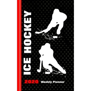 Diary Weekly December Ice 9781080098590 Hockey January 预订 Spreads