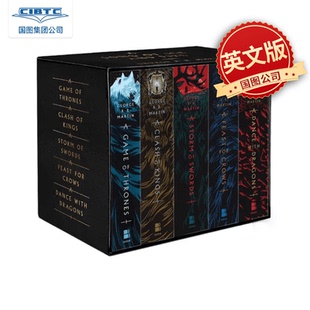全集 英文原版 5套装 游戏 Thrones 现货 权力 冰与火之歌1 and Ice Song Game Fire