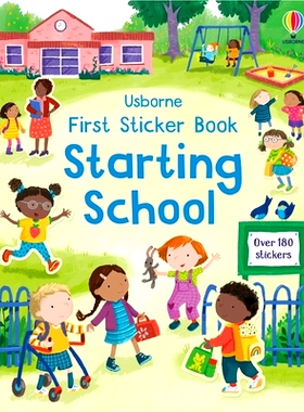 预订 First Sticker Book Starting Kindergarten: A First Day of School Book for Kids: 9781805075127