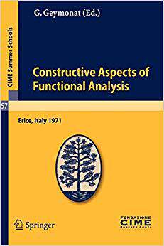 【预订】Constructive Aspects of Functional Analysis 9783642109829