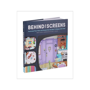 荧幕背后 经典剧集楼层平面图与场景 老友记 欲望都市 神探夏洛克 生活大爆炸 绝命毒师 杀死伊芙 Behind the Screens 英文原版