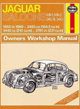 [预订]Jaguar MkI & II, 240 & 340 (55 - 69) Haynes Repair Manual 9780857335944