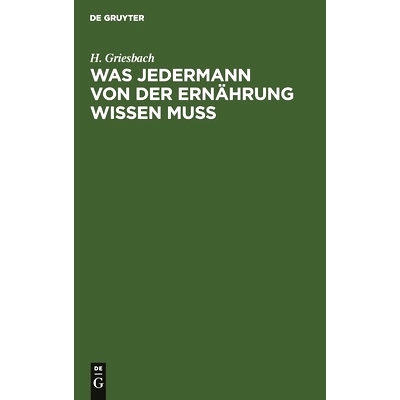 预订 Was jedermann von der Ernährung wissen muß: 9783112444856